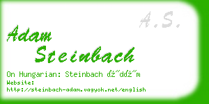 adam steinbach business card